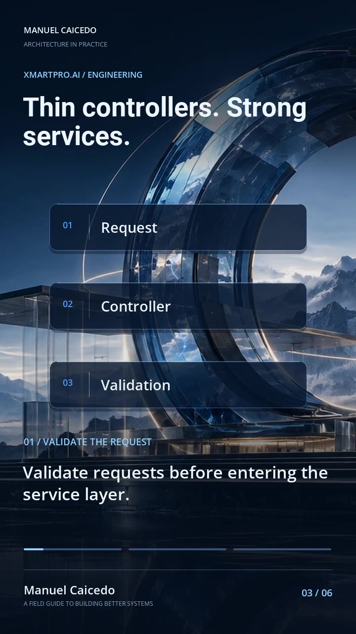 Thin controllers. Strong services.